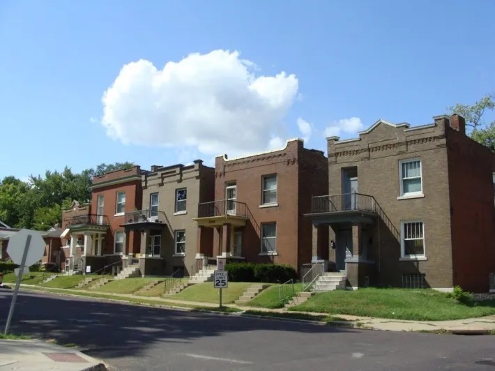 Brick homes in South City St. Louis